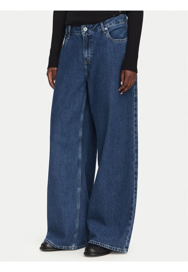Karl Lagerfeld Jeans Jeansy B3W10067 Niebieski Wide Leg. Kolor: niebieski