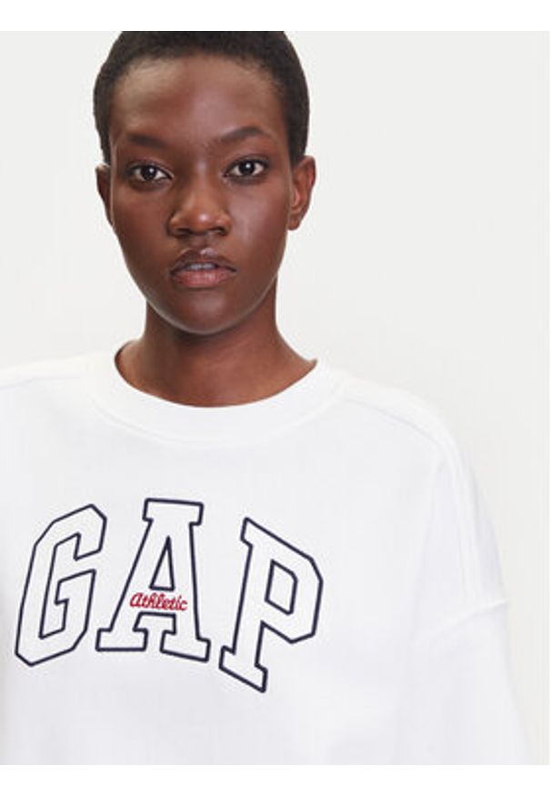 GAP - Gap Bluza 778442-02 Biały Oversize. Kolor: biały. Materiał: bawełna