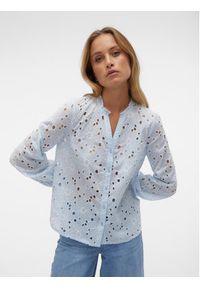 Vero Moda Koszula Ida 10303333 Błękitny Regular Fit. Kolor: niebieski. Materiał: bawełna #4