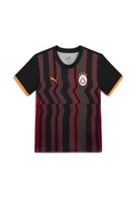 Puma - Młodzieżowa koszulka Galatasaray SK 24/25 PUMA Black Intense Orange. Kolor: żółty, wielokolorowy, pomarańczowy, czarny