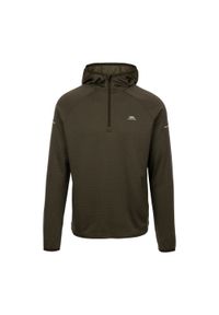 TRESPASS - Bluza Z Kapturem Męska Sportowa Montgo. Typ kołnierza: kaptur. Kolor: zielony. Sport: turystyka piesza