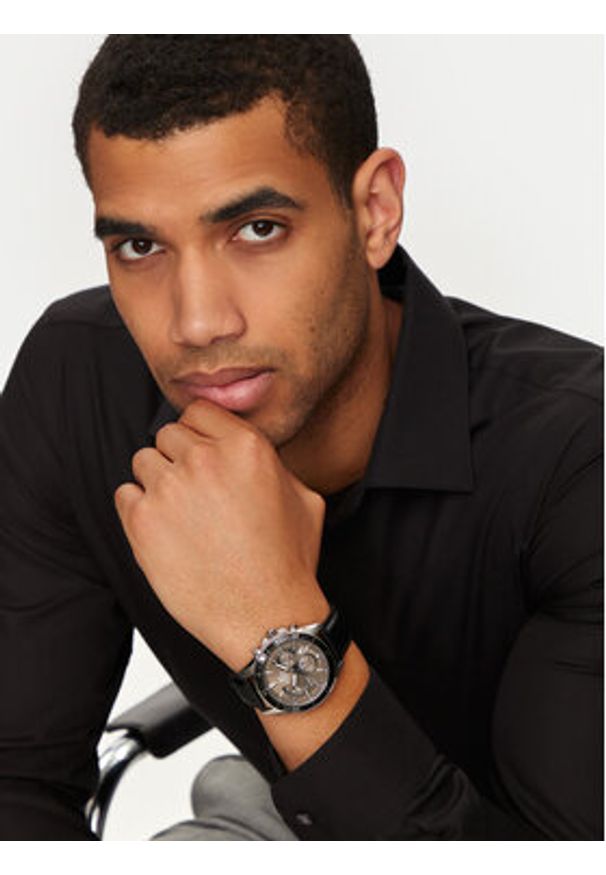 Casio Zegarek Ediffice Classic EFR-552L-5AVUEF Czarny. Kolor: czarny