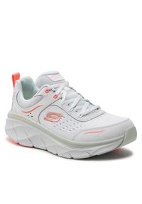 skechers - Skechers Sneakersy D'Lux Walker 2.0-Daisy Doll 150093/WMLT Biały. Kolor: biały. Materiał: materiał