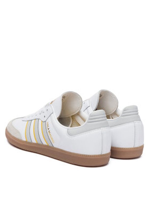 Adidas - adidas Sneakersy Samba Real Madrid JQ4038 Biały. Kolor: biały. Materiał: skóra