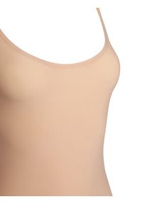 Chantelle Top Soft Stretch C10620 Beżowy Slim Fit. Kolor: beżowy. Materiał: syntetyk #5