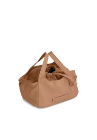 Kazar - Jasnobrązowa torebka damska kazar x kasia. Kolor: brązowy. Materiał: skórzane. Rozmiar: małe. Rodzaj torebki: do ręki #2