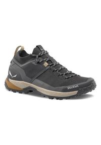 Buty trekkingowe męskie Salewa Puez Knit Powertex. Kolor: szary. Materiał: materiał, syntetyk. Szerokość cholewki: normalna