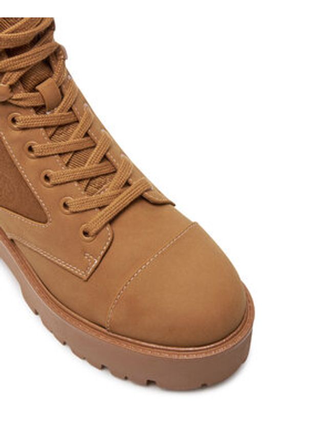 Guess Botki Vaina FLTSLR LEM10 Brązowy. Kolor: brązowy. Materiał: skóra