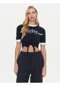 Guess T-Shirt V5GI05 I3Z14 Granatowy Regular Fit. Kolor: niebieski. Materiał: bawełna