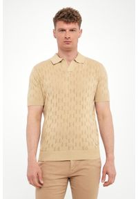 Karl Lagerfeld - Polo męskie z ażurowym logo KARL LAGERFELD. Typ kołnierza: polo. Wzór: ażurowy #2