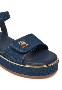 TOMMY HILFIGER - Tommy Hilfiger Sandały T3A2-33788-1828 S Granatowy. Kolor: niebieski. Materiał: materiał #6