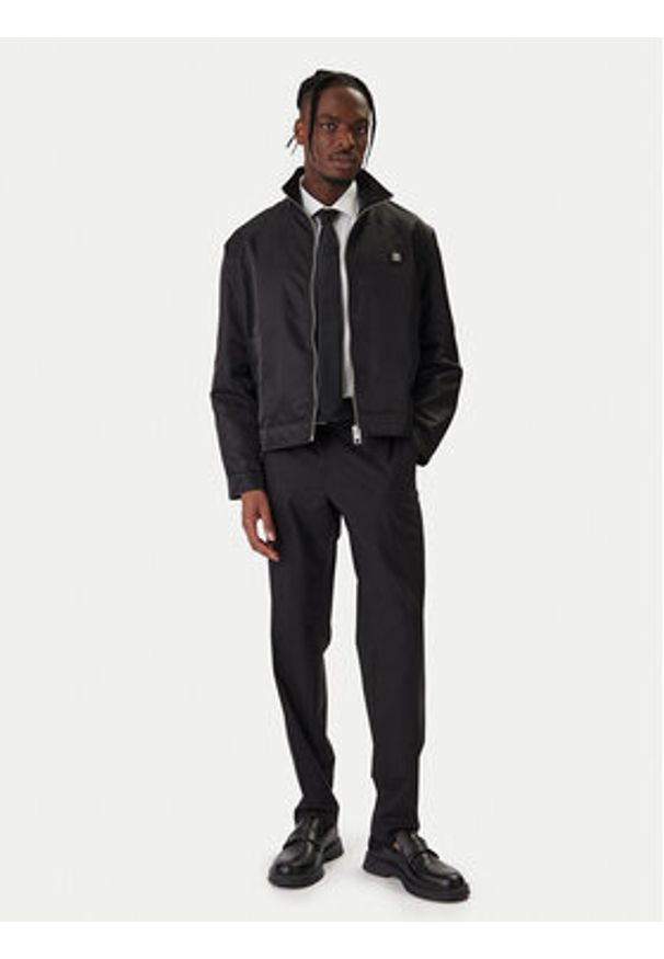 Hugo - HUGO Kurtka przejściowa Bapono 50552664 Czarny Regular Fit. Kolor: czarny. Materiał: syntetyk