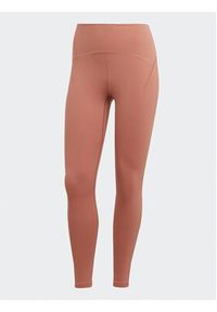 Adidas - adidas Legginsy Yoga Studio Luxe 7/8 Leggings HR5415 Brązowy. Kolor: brązowy. Materiał: syntetyk #5