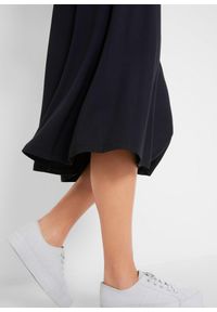 bonprix - Spódnica z dżerseju z mieszanki bawełny. Okazja: na co dzień. Kolor: czarny. Materiał: bawełna, jersey. Długość: do kolan. Styl: casual #3