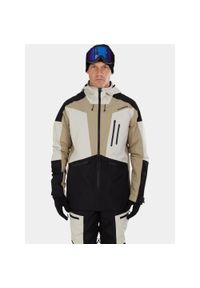 FUNDANGO - Kurtka Męska Fundango Rigel ECO 3L. Kolor: czarny, beżowy, wielokolorowy. Materiał: materiał. Sezon: zima. Sport: narciarstwo #1