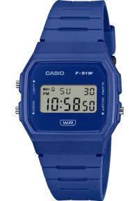 Casio Vintage Zegarek dla dzieci Casio F-91WB-2A1EF niebieski. Kolor: niebieski. Styl: vintage