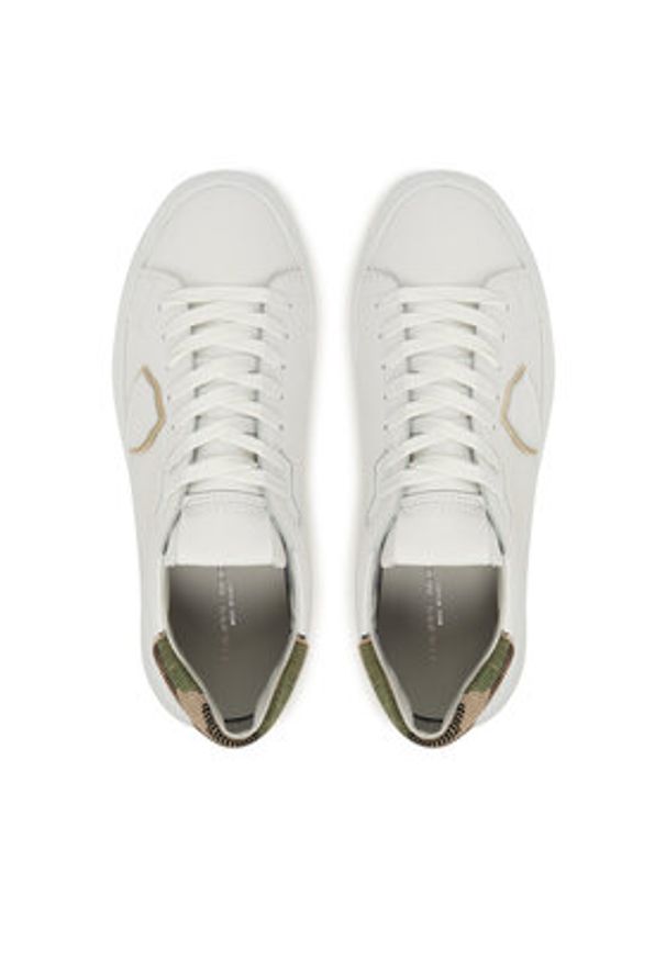 Philippe Model Sneakersy Veau Camou Striching A012221 BTLU VCB3 VEAU Biały. Kolor: biały. Materiał: skóra