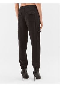 Guess Spodnie materiałowe W2GA20 WDX71 Czarny Relaxed Fit. Kolor: czarny. Materiał: materiał, lyocell