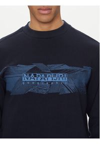 Napapijri Bluza B-Vanni NP0A4IC8 Granatowy Regular Fit. Kolor: niebieski. Materiał: bawełna #5