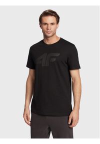 4f - 4F T-Shirt H4Z22-TSM353 Czarny Regular Fit. Kolor: czarny. Materiał: bawełna
