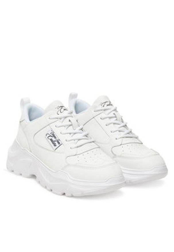 Versace Jeans Couture Sneakersy 79VA3SC2 ZPB23 003 Biały. Kolor: biały. Materiał: skóra