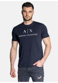 Koszulka męska Armani Exchange (8NZTCJ Z8H4Z 1510). Kolor: niebieski. Sport: turystyka piesza