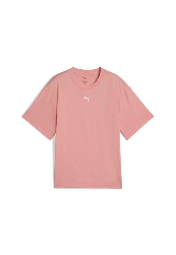 Puma - Młodzieżowa koszulka Essentials Boxy PUMA Pink Fruit. Kolor: różowy. Sport: joga i pilates