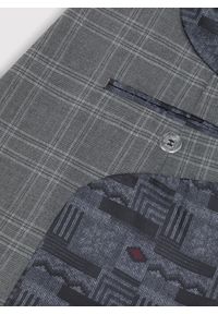 Pako Lorente - PAKO LORENTE – Szara marynarka garniturowa w kratkę. Okazja: na komunię. Kolor: szary. Wzór: kratka. Styl: boho, elegancki #4