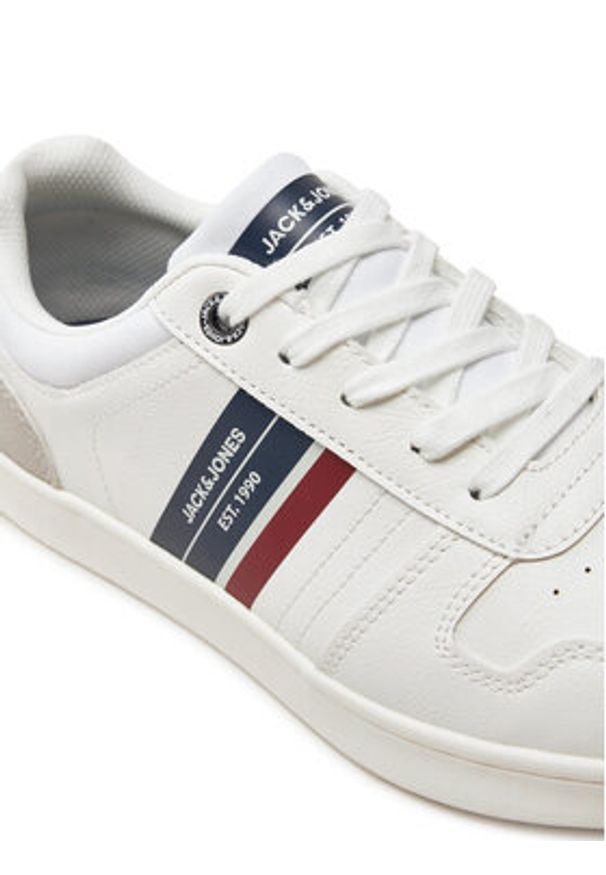 Jack & Jones Sneakersy Dang 12221815 Biały. Kolor: biały. Materiał: skóra