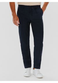 Pako Lorente - PAKO LORENTE – Męskie spodnie w kolorze granatowym w kratę. Kolor: niebieski #10