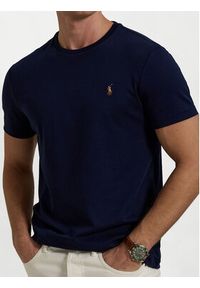 Polo Ralph Lauren T-Shirt 710740727 Granatowy Slim Fit. Typ kołnierza: polo. Kolor: niebieski. Materiał: bawełna #5