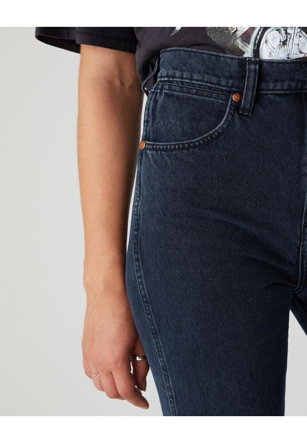 Wrangler - SPODNIE DAMSKIE WRANGLER WILD WEST BLUE BLACK W2H2D531C 112128610