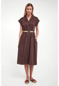 Twinset Milano - Sukienka damska midi TWINSET. Długość: midi