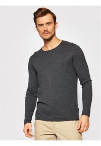 Selected Homme Sweter Rome 16079774 Szary Regular Fit. Kolor: szary. Materiał: bawełna #1