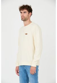 Aeronautica Militare - AERONAUTICA MILITARE Beżowa męska bluza, Rozmiar L. Kolor: beżowy #3