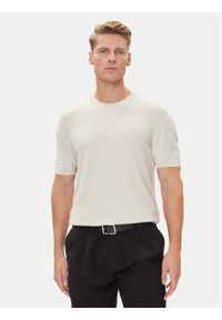 BOSS T-Shirt H-Ianni 50543161 Écru Regular Fit. Materiał: bawełna