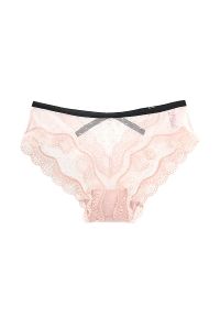 Intica - Koronkowe majtki z strapsami na specjalne okazje Xumar. Kolor: różowy. Materiał: koronka. Wzór: koronka #1