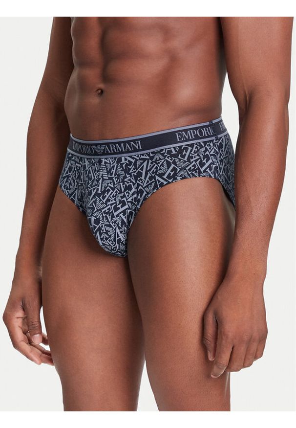Emporio Armani Underwear Komplet 3 par slipów EM000369 AF10779 MB089 Granatowy. Kolor: niebieski. Materiał: bawełna