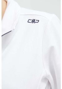 CMP bluza damska kolor biały gładka. Kolor: biały. Materiał: dzianina. Wzór: gładki #3