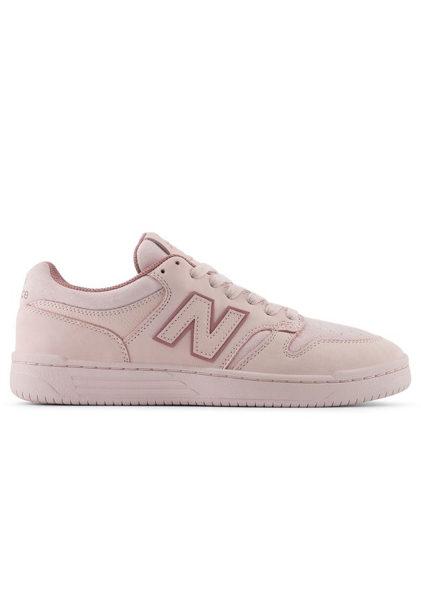 Buty unisex New Balance Numeric UN480STR – różowe. Kolor: różowy. Materiał: materiał, zamsz, syntetyk, guma, skóra. Szerokość cholewki: normalna. Wzór: nadruk. Sport: bieganie