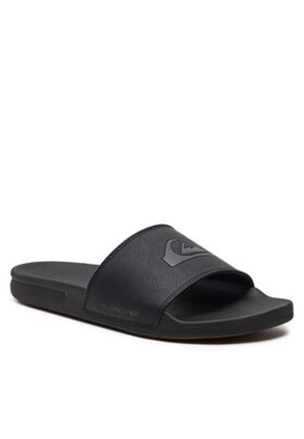 Quiksilver Klapki AQYL101379 Czarny. Kolor: czarny. Materiał: skóra