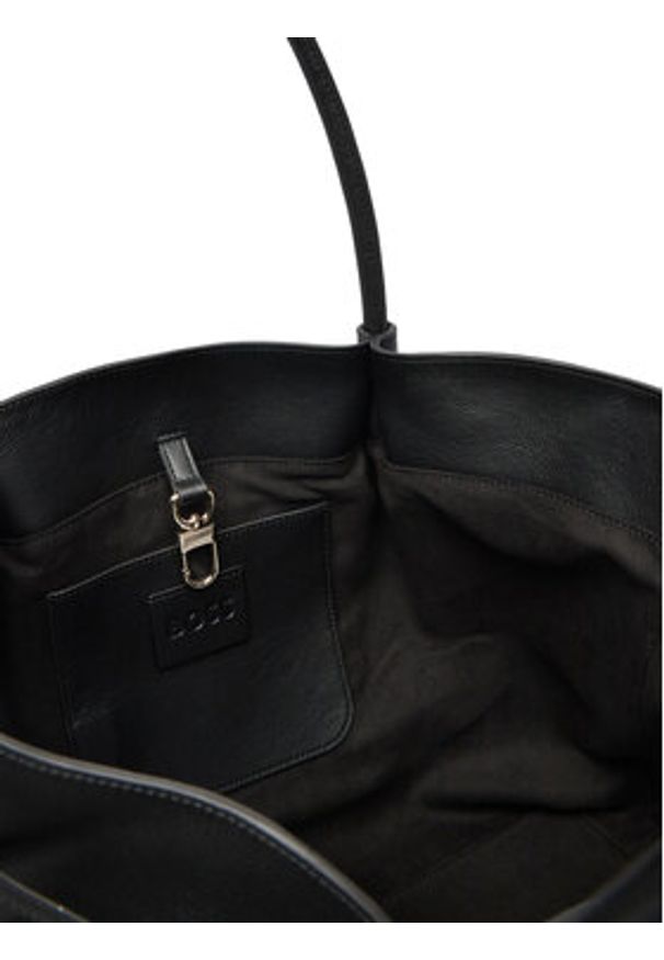 BOSS Torebka Helya Tote 50557977 Czarny. Kolor: czarny. Materiał: skórzane