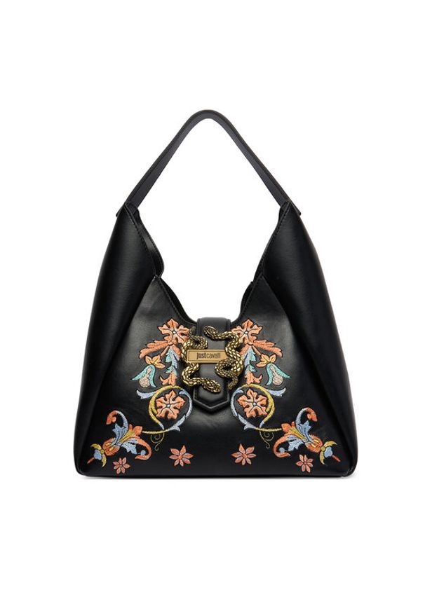 Just Cavalli Torebka 80RA4BA6 ZSE08 Czarny. Kolor: czarny. Materiał: skórzane