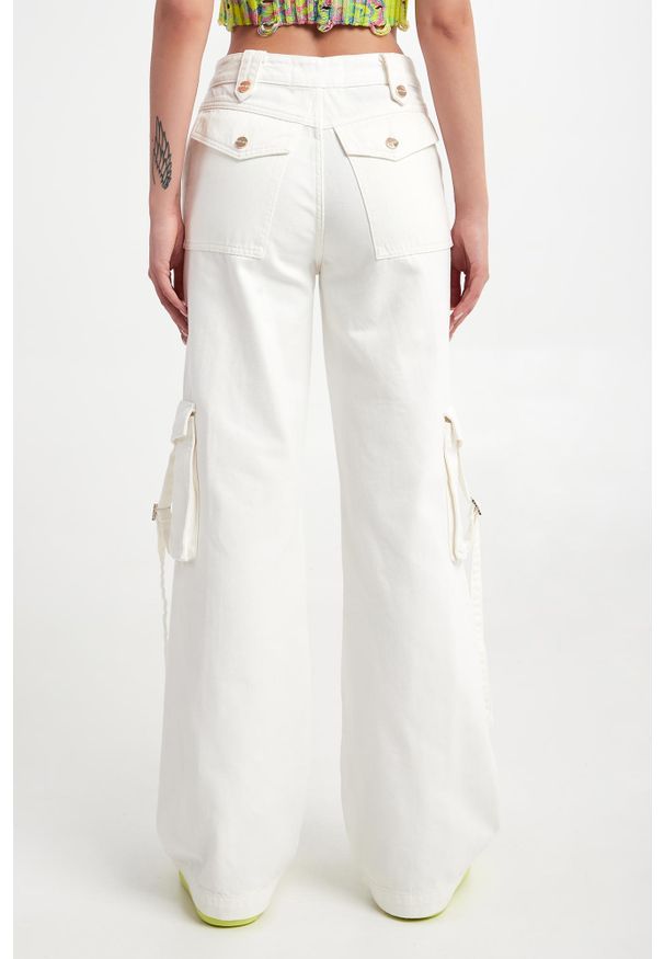 Blugirl Blumarine - Jeansy damskie cargo BLUGIRL BLUMARINE