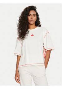 Adidas - adidas T-Shirt Dance IS0874 Biały Loose Fit. Kolor: biały. Materiał: bawełna #1