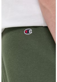 Champion - Spodnie. Kolor: zielony. Materiał: dzianina, bawełna #2