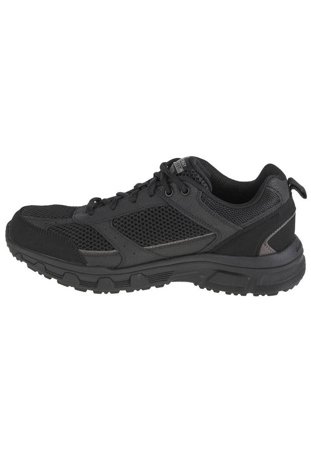 skechers - Buty sportowe Sneakersy męskie, Skechers Oak Canyon-Verketta. Kolor: czarny, wielokolorowy. Materiał: guma, tkanina, skóra. Sport: turystyka piesza
