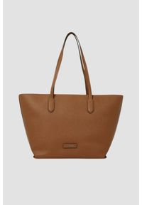 Karl Lagerfeld - KARL LAGERFELD Brązowa shopperka Ikon Pebble. Kolor: brązowy. Styl: casual, elegancki #3