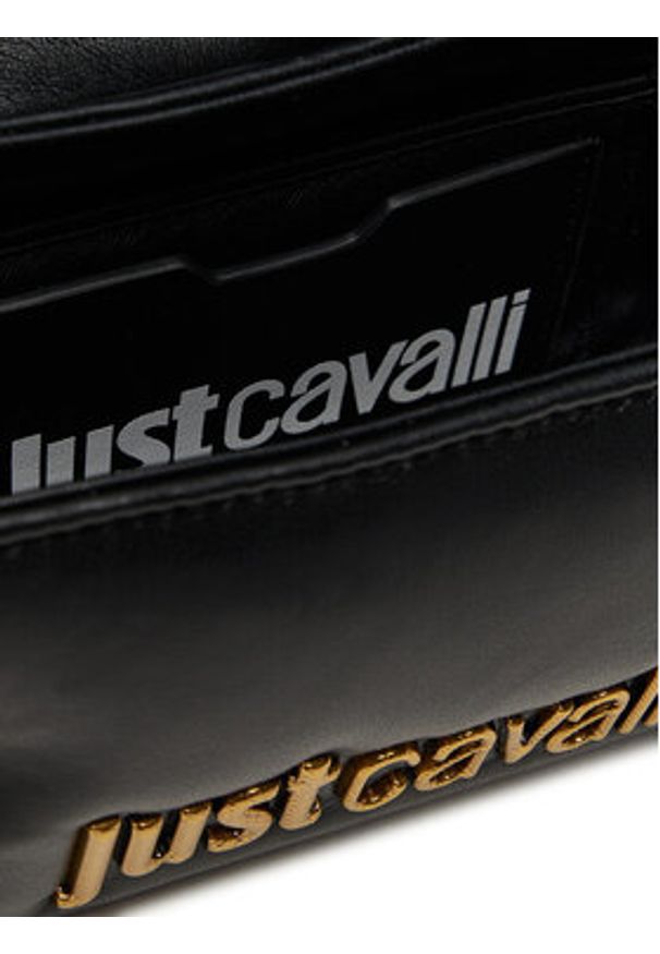 Just Cavalli Torebka 79RA4BD2 ZS748 Czarny. Kolor: czarny. Materiał: skórzane