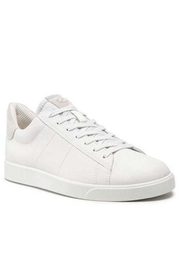 ecco - ECCO Sneakersy Street Lite M 52130458336 Biały. Kolor: biały. Materiał: skóra